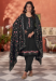 Picture of Comely Georgette Black Readymade Salwar Kameez
