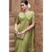 Picture of Resplendent Satin & Silk Dark Khaki Saree