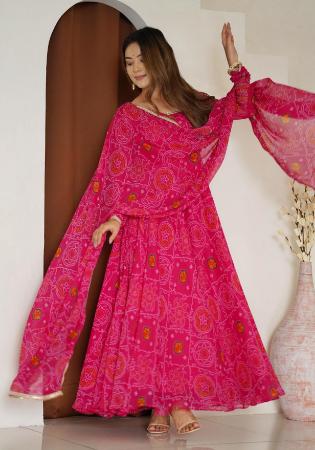 Picture of Marvelous Silk Pink Readymade Salwar Kameez
