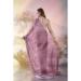 Picture of Fine Silk & Organza Rosy Brown Saree