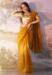 Picture of Shapely Net Golden Rod Saree