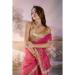 Picture of Shapely Net Pale Violet Red Saree