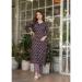 Picture of Chiffon Dark Slate Grey Readymade Salwar Kameez