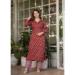 Picture of Ideal Chiffon Fire Brick Readymade Salwar Kameez
