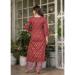 Picture of Ideal Chiffon Fire Brick Readymade Salwar Kameez