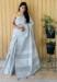 Picture of Gorgeous Linen Light Slate Grey Saree