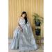 Picture of Gorgeous Linen Light Slate Grey Saree