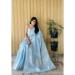 Picture of Bewitching Linen Light Steel Blue Saree