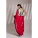 Picture of Admirable Chiffon & Georgette Dark Red Saree