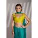 Picture of Splendid Chiffon & Georgette Dark Cyan Saree
