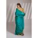 Picture of Splendid Chiffon & Georgette Dark Cyan Saree