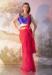 Picture of Fascinating Chiffon & Georgette Dark Red Saree