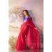 Picture of Fascinating Chiffon & Georgette Dark Red Saree