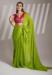 Picture of Alluring Chiffon & Georgette Sea Green Saree