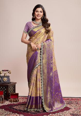 Picture of Statuesque Silk Tan Saree
