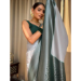 Picture of Beautiful Silk Light Slate Grey Saree