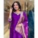 Picture of Classy Chiffon Indigo Readymade Salwar Kameez