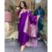 Picture of Classy Chiffon Indigo Readymade Salwar Kameez