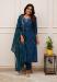 Picture of Chiffon Midnight Blue Readymade Salwar Kameez