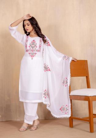 Picture of Splendid Cotton Azure Readymade Salwar Kameez