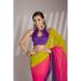 Picture of Delightful Chiffon Golden Rod Saree