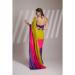 Picture of Delightful Chiffon Golden Rod Saree