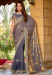 Picture of Enticing Chiffon Plum Saree