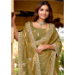 Picture of Comely Chiffon Dark Khaki Saree