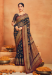 Picture of Lovely Cotton & Silk Midnight Blue Saree