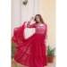 Picture of Exquisite Georgette Crimson Party Wear Gown