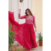Picture of Exquisite Georgette Crimson Party Wear Gown