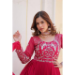 Picture of Exquisite Georgette Crimson Party Wear Gown