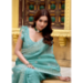 Picture of Beautiful Chiffon & Silk Cadet Blue Saree