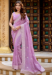Picture of Sightly Chiffon & Silk Plum Saree