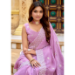 Picture of Sightly Chiffon & Silk Plum Saree
