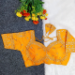 Picture of Well Formed Silk Orange Designer Blouse
