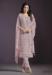 Picture of Chiffon Rosy Brown Straight Cut Salwar Kameez