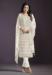 Picture of Enticing Chiffon White Straight Cut Salwar Kameez