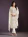 Picture of Enticing Chiffon White Straight Cut Salwar Kameez