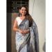 Picture of Exquisite Chiffon Silver Saree