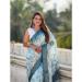Picture of Comely Chiffon Cadet Blue Saree
