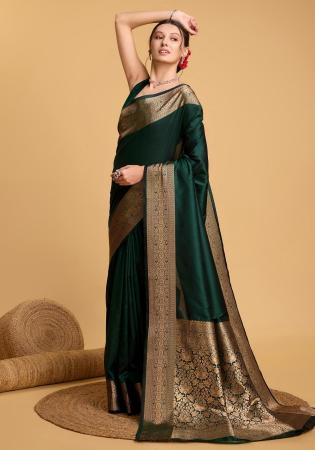 Picture of Appealing Silk Sea Green Saree