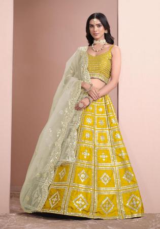 Picture of Beauteous Silk Orange Lehenga Choli