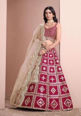 Picture of Splendid Silk Fire Brick Lehenga Choli