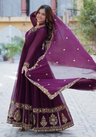 Picture of Taking Georgette Black Readymade Gown