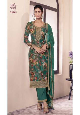 Picture of Enticing Chiffon Dim Gray Straight Cut Salwar Kameez
