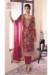 Picture of Chiffon Indian Red Straight Cut Salwar Kameez