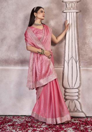 Picture of Resplendent Silk Light Coral Saree