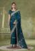 Picture of Appealing Chiffon Navy Blue Saree