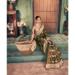 Picture of Fascinating Silk Dark Olive Green Saree